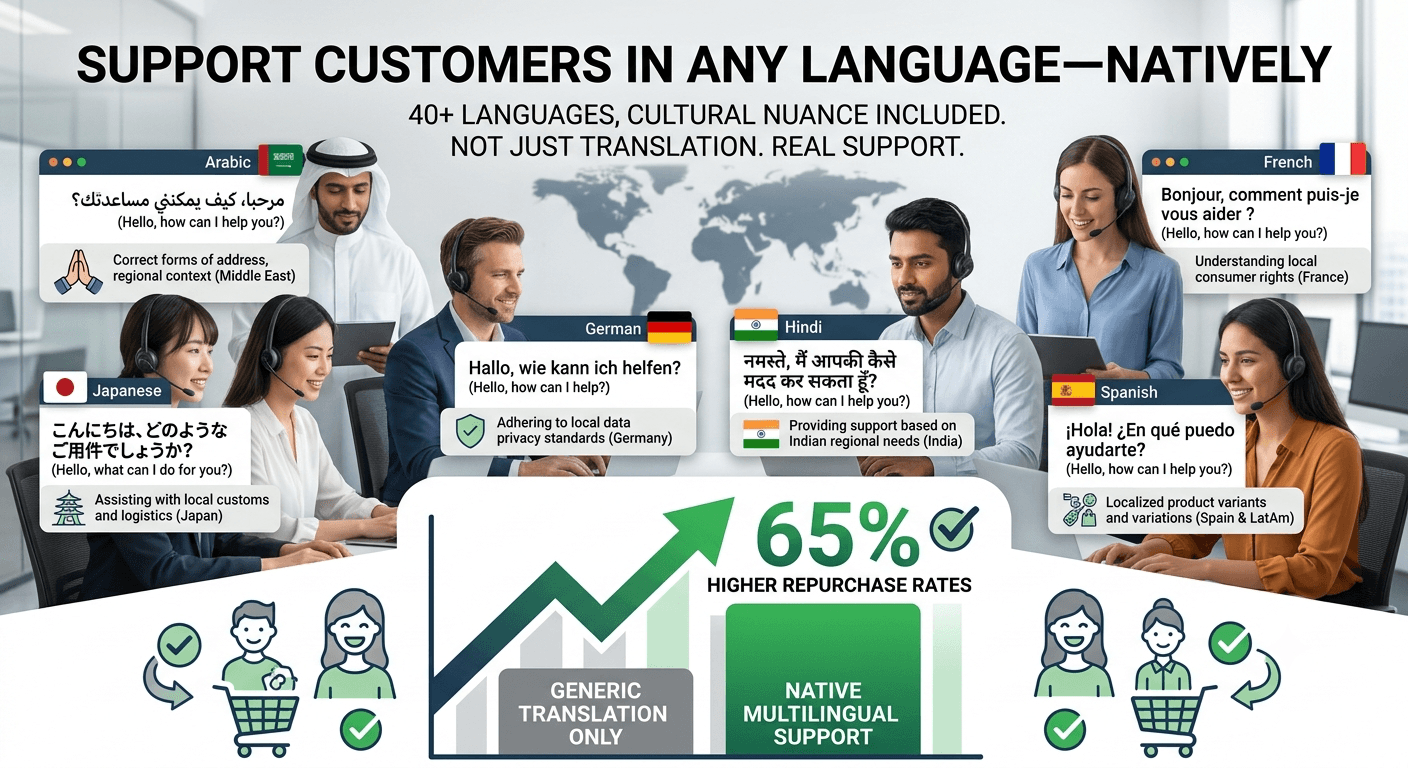 Support Customers in Any Language—Natively
